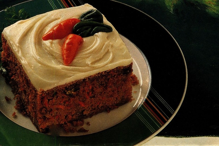 carrot cake with cream cheese frosting