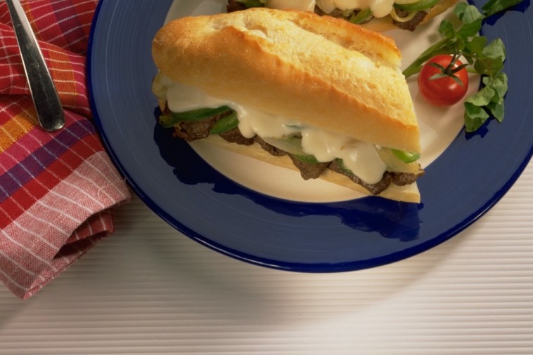 cheese steak sandwiches