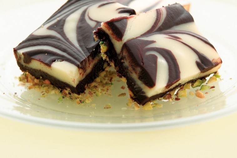 chocolate swirl truffle bars
