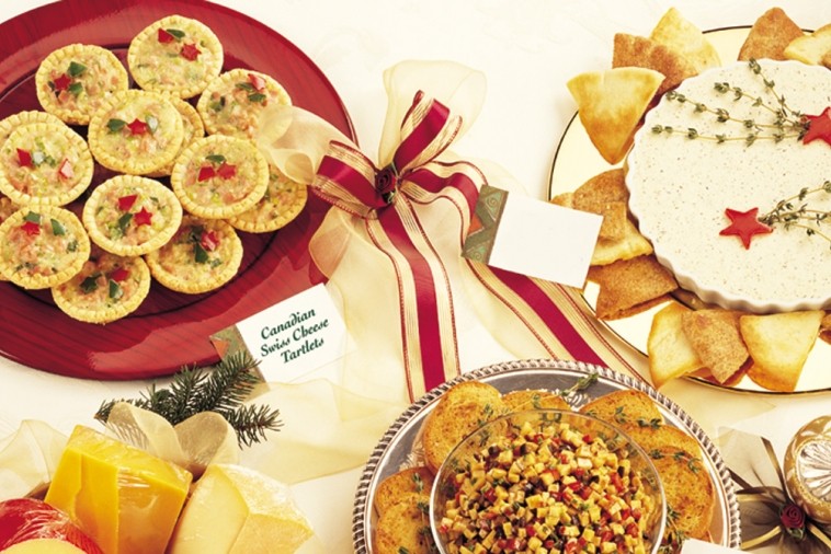 creamy herbed cheese spread with garlic pita chips
