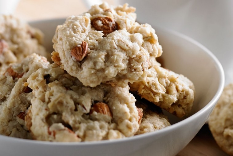 crispy almond coconut cookies