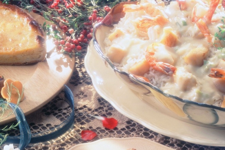 curry seafood casserole