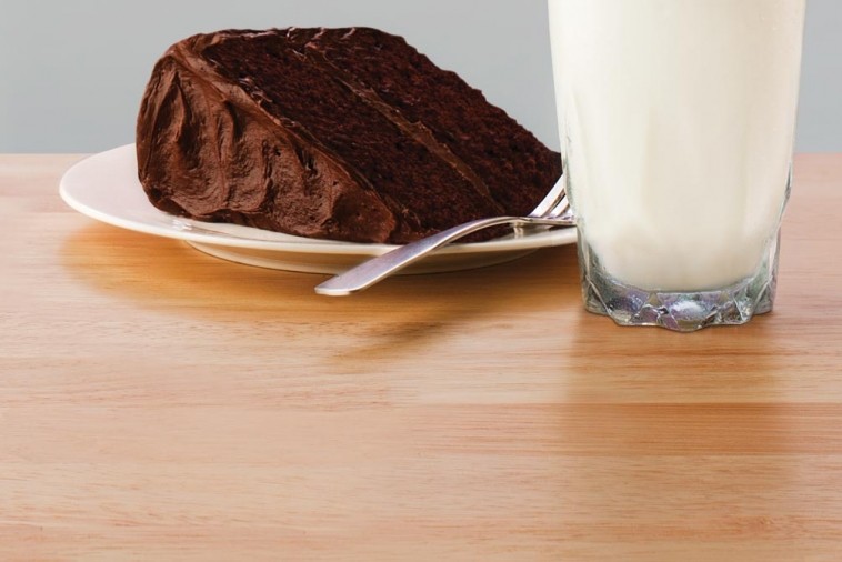 deep dark chocolate cake