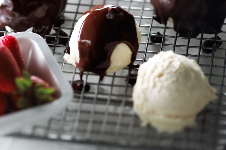 giant ice cream truffle