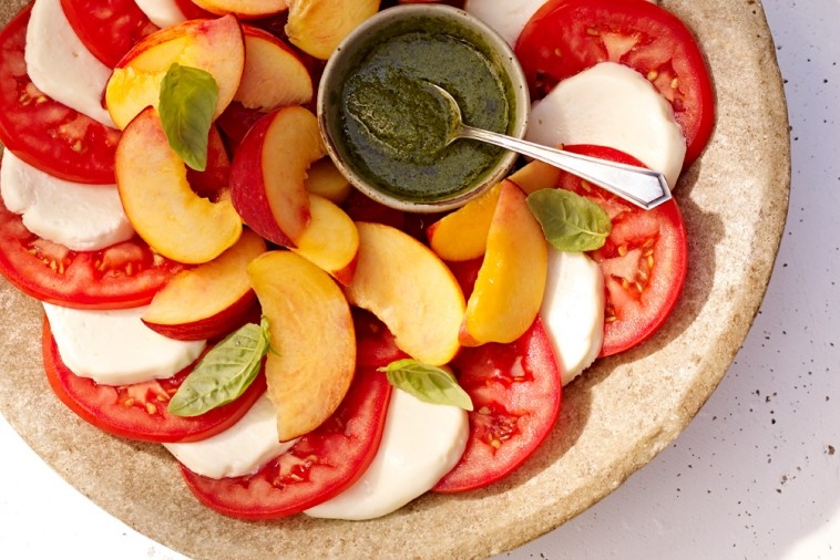 golden caprese salad