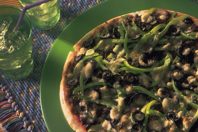 greek pizza with ground beef