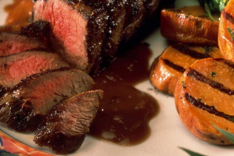 grilled maple bison tenderloin