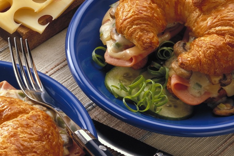 ham n swiss croissants