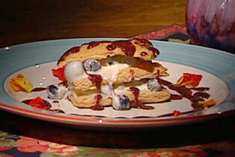 light blueberry mille feuille