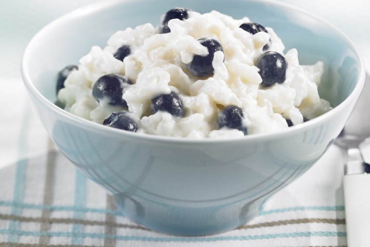 maple berry rice pudding