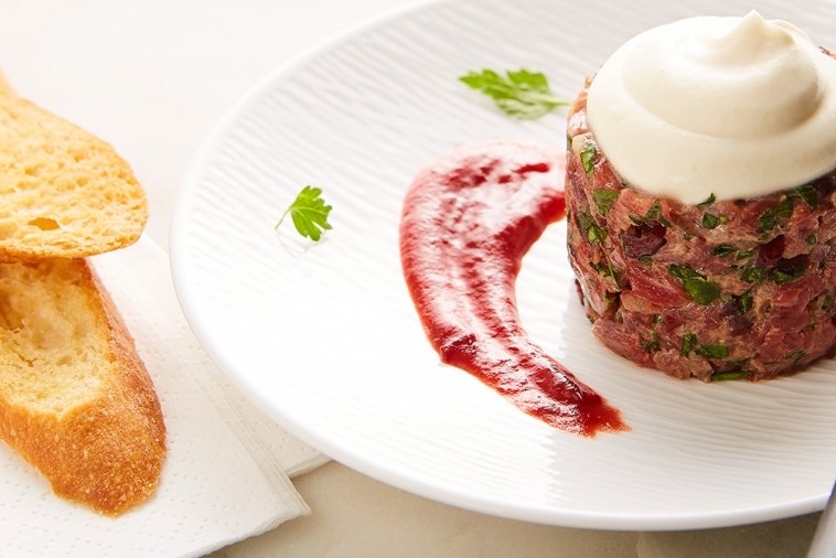 mascarpone cranberry beef tartare