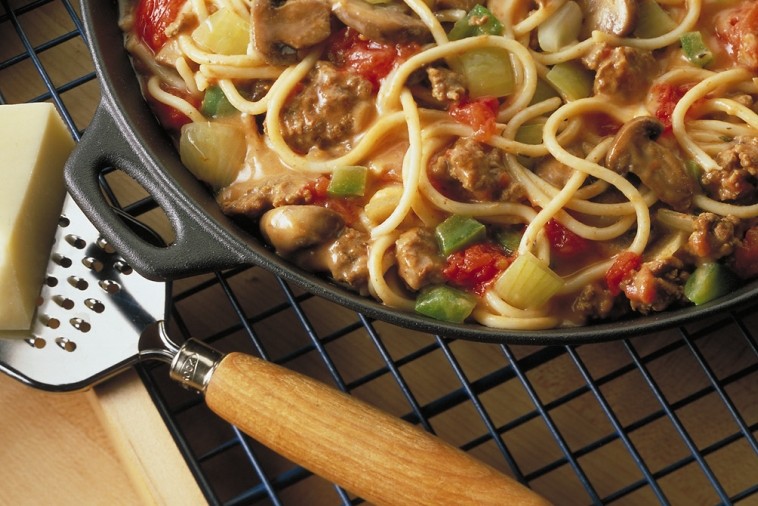 mozzarella skillet spaghetti
