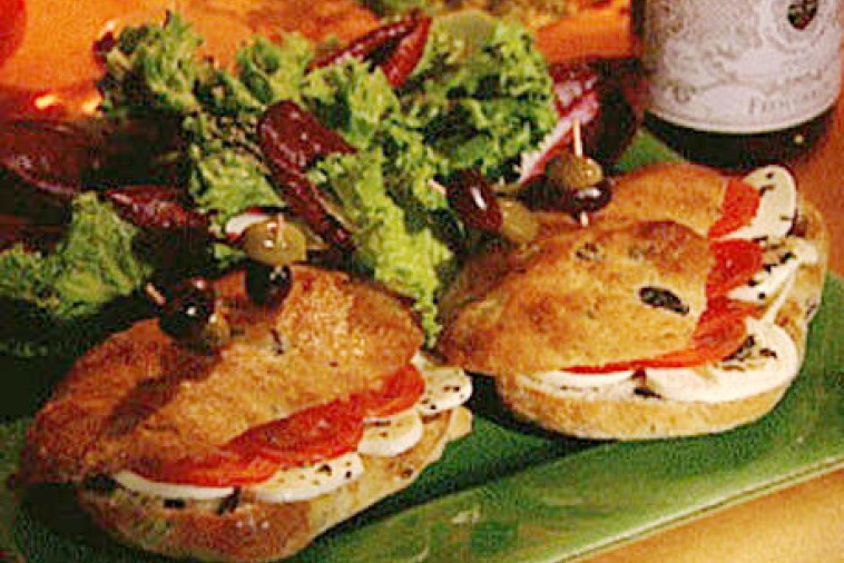 olive bread a la bocconcini