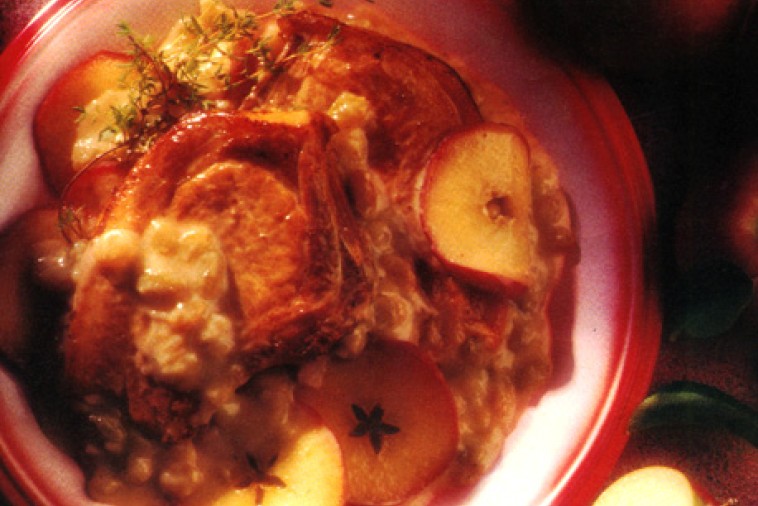 pork chops with apples and raisins