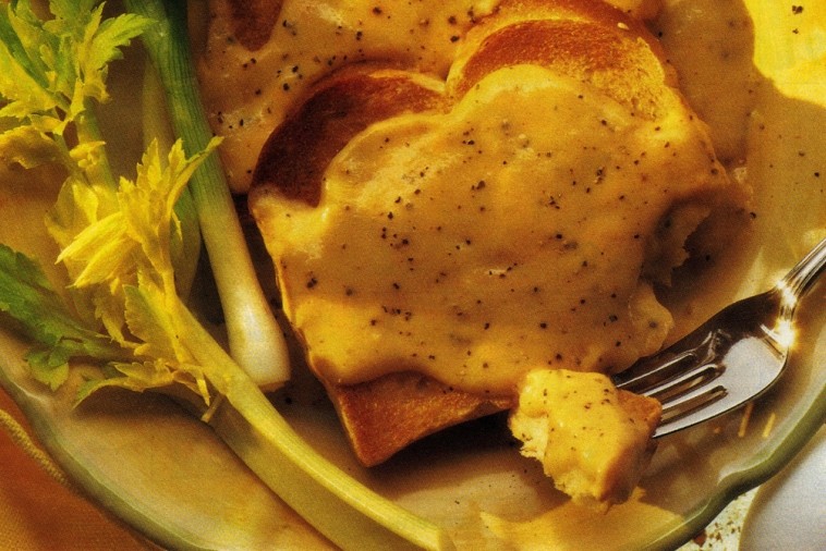 savoury cheese melt on toast