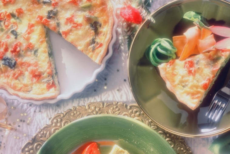spinach and leek quiche
