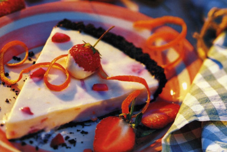 white chocolate berry tart